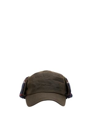 Barbour Waxed Cotton Hat For - Brown