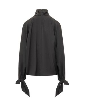 Emporio Armani Tailored Crewneck Blouse - Black