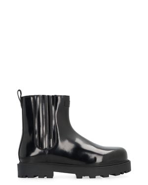 Givenchy Brushed Leather Chelsea Boots - Black