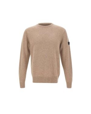 Peuterey Merino Wool & Yak Blend Sweater - White