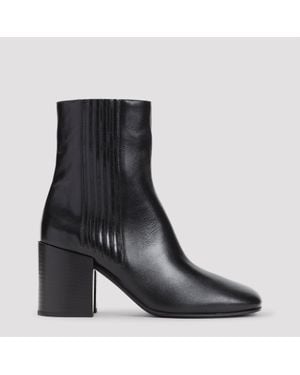 Dries Van Noten Calf Leather Bootie - Black