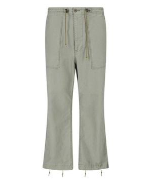 Needles String Fatigue Straight Cotton Pants - Gray