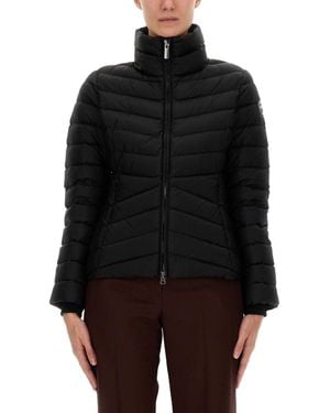 Colmar Down Jacket With Knitted Cuffs - Black
