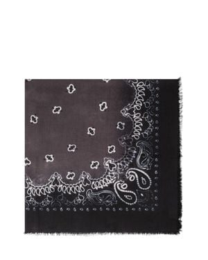Destin Jil Hand Quadra 140 Wool Scarf - Black