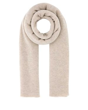 LeKasha Sand Cashmere Meribel Scarf - Natural