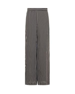 MICHAEL Michael Kors Striking Striped Pants - Gray