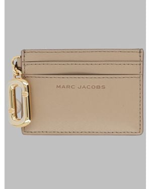 Marc Jacobs Mini Leather Wallet With Coating - Natural