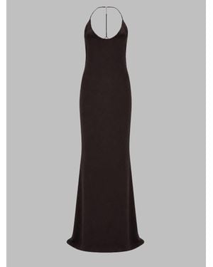 Tom Ford Halter Neck Slip Maxi Dress - Black