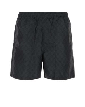 Gucci Printed Swim Shorts - Gray
