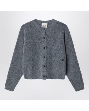 Douuod Mélange Alpaca-Blend Cardigan - Gray