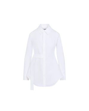 Jean Paul Gaultier Strap Detail Shirt - White