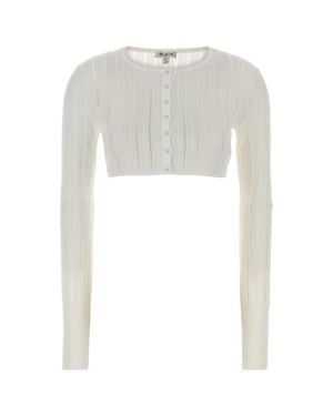 Alaïa Crinoline Cardigan - White