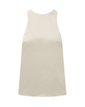 Loulou de Saison Silk Top For Spring/Summer 2025 - White
