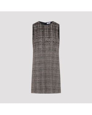 Brunello Cucinelli Tobacco Mini Dress - Gray