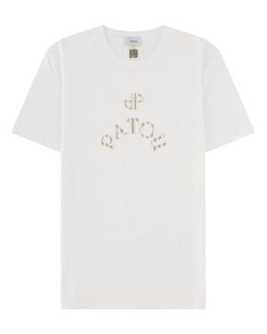 Patou Logo Crew Neck T-Shirt - White