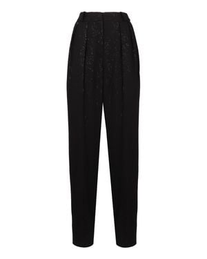 The Mannei Terras Silk Pants - Black