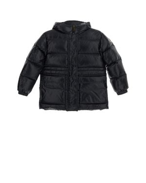 Moncler Kids Short Parka Jacket - Black