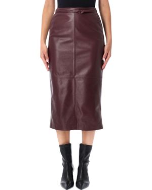 Alberta Ferretti Elegant Mini Skirt With Tailored Sheen
