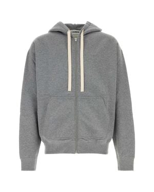Jil Sander Cotton Sweatshirt - Gray
