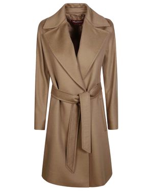 Max Mara Mstdravenna Overcoat - Brown