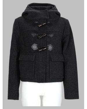Ganni Wool-Blend Jacket With Recycled Polyester - Black