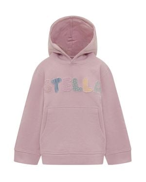 Stella McCartney Kids Sweatshirt With Hood And Logo - Pink