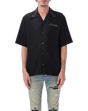 Amiri Stud Camp Shirt - Black