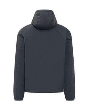 K-Way Stretch Jacket With Hood And Zip - Blue