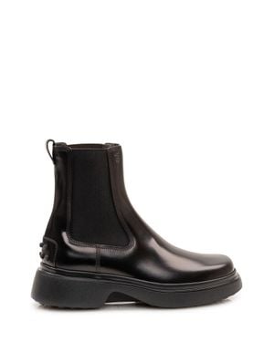 Tod's Trench-Inspired Ankle Boots - Black