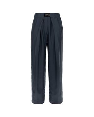 Loewe Graphite Silk Pant - Blue