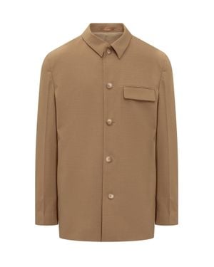 Nanushka Mini Shirt With Modern Tailoring - Brown