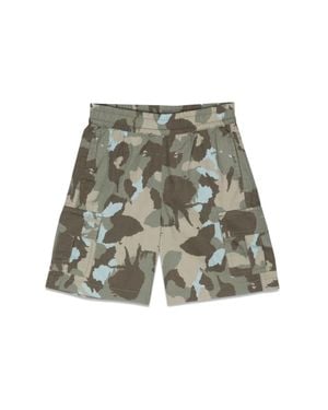 Aspesi Camou Bermuda Shorts - Green