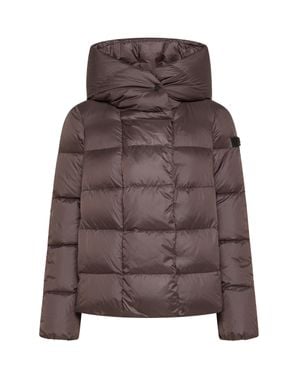 Peuterey Hooded Puffer Jacket - Brown