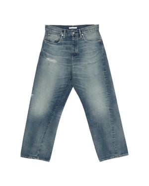 sunflower Loose Fit Jeans With Unique Twisted Side Seams - Blue