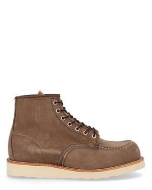 Red Wing Suede Leather Classic Moc Boots - Brown