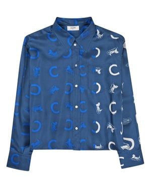 Celine Camicia Corta - Blue