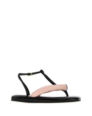 Givenchy Color Block Sandals - White