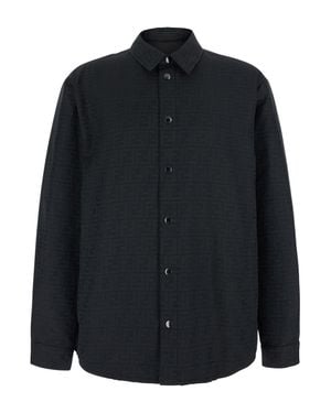 Fendi 100% Polyester Dress Shirt - Blue