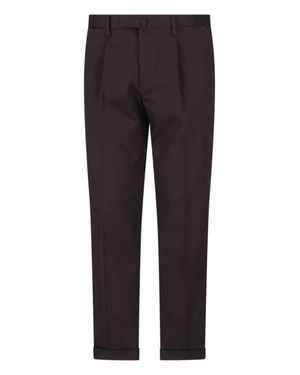 Briglia 1949 Pleated Tapered Pants - Brown