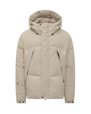 JG1 Lightweight Puffer Jacket With Hood - Gray