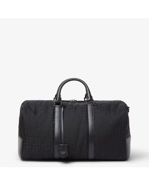 Fendi Ff Nylon Medium Travel Bag - Black