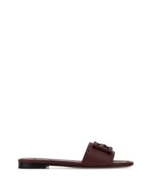 Fendi Slide Vit.Bott+Ff Vitel.C/Infi - Brown
