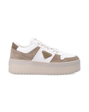 Prada Downtown Leather Sneakers - Multicolor