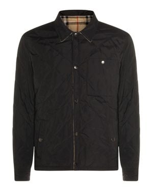Burberry Polyamide Jacket With Clean, Modern Finish - Black