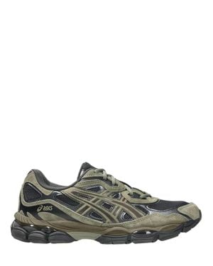 Asics Lace-Up Sneakers With Mesh Paneling - Green