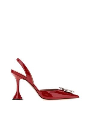 AMINA MUADDI Begum Slingback Pumps 95 - Red