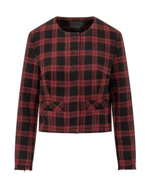 Pinko Geum Tweed Jacket Blazer - Red