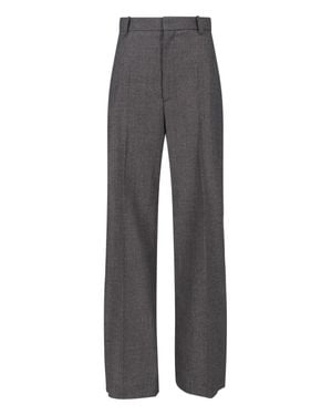 Phoebe Philo Tailored 100% Wool Pants - Gray