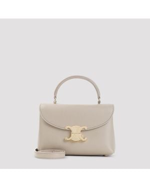 Celine Teen Nino 100% Calfskin Shoulder Handbag - Natural