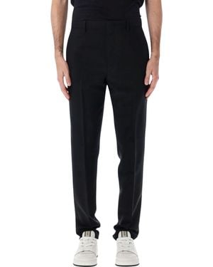 Fendi Tailored Wool-Blend Pants - Black